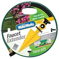 Colorite Faucet Extender WA3002006 5/8-Inch x 6-Foot Garden Hose With Plastic Spike