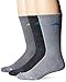adidas Men's Cushioned Crew Socks (3 Pack), Large, Grey-Clear Onix Marl/Shock Blue | Black-Onix Marl/EQT Green Onix-Light Onix Marl/Semi Solar Slime