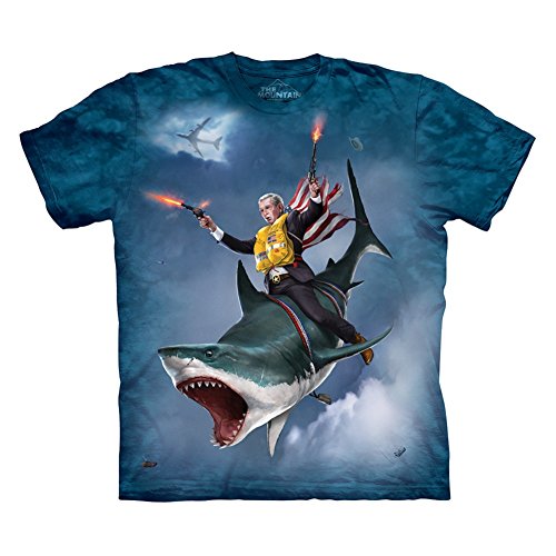 The Mountain Dubya Shark Men's Ocean Blue T-shirt L