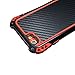 iPhone 6 case, Meiya New Aluminum metal shockproof Gorilla Glass weather proof heavy duty armor premium full protection case for iPhone 6 4.7 inch (Black+Red)