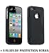 Etui Noir ORIGINAL "Le S" de MUZZANO pour APPLE IPHONE 4 + 3 Films de Protection Ecran UltraClear Pour APPLE IPHONE 4
