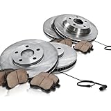 Image : Callahan [ E60 ] FRONT 324 mm + REAR 320 mm Premium OE [4] Rotors + [8] Quiet Low Dust Ceramic Pads w/ Sensors...