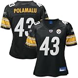 Reebok Pittsburgh Steelers Troy Polamalu Womens Replica Jersey