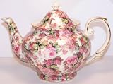 Ramble Rose Chintz Porcelain 5 Cup China Teapot