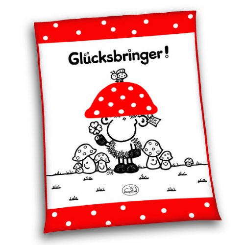 Herding 717208036 Flauschdecke Sheepworld \"Gl&uuml;cksschaf\" 150 x 200 cm Preisvergleich
