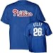 Chase Utley Philadelphia Phillies Blue Jersey Name & Number T-Shirt