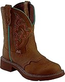 Justin Gypsy Womens 8" Boot, 8 Brown Orange