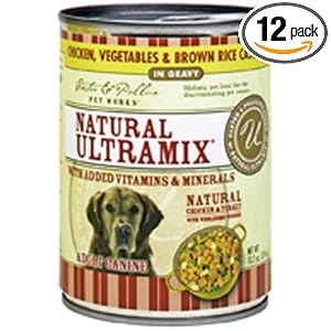 Castor & Pollux Ultramix Canine Fomula, Chicken, Vegetables & Brown Rice, 13.2-Ounce Cans (Pack of 12)