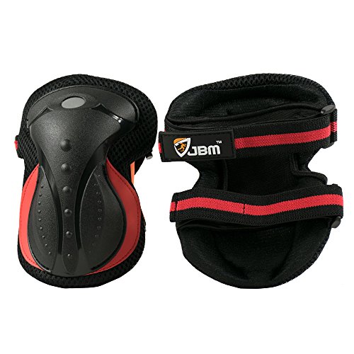 JBM Adult Inline Roller Skating Knee Pads Elbow Pads Wrist Guards for