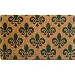 Fleurs In Natural Hand Woven Coir Doormat 18" x 47"