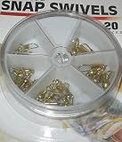 Danielsons 20 Pc. Brass Assorted Snap Swivel Kit