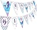 Mermaid Happy Birthday Banner Pennant - Under the Sea Banner - Purple