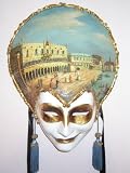 Oil Painted/ Hand Painted Venetian Mask