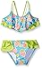 Pink Platinum Girls' Flounce Top Bikini Swimsuit