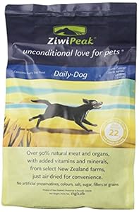 ZiwiPeak Real Meat Grain Free Air Dried Dog Food, Lamb, 2.2lb