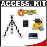 Joby GP1 Gorillapod Flexible Tripod (Pink) + Cameta Accessory Kit for Digital Point and Shoot Cameras