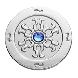 Pixma Crystal Golf Ball Marker with Hat Clip Silver.blue