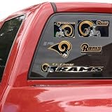 NFL St. Louis Rams 11'' x 17'' Window Clings Sheet