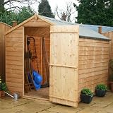 8' x 6' Ultra Value Apex Overlap Wooden Garden Shed
