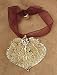 Pendant or Ornament - Gold Plated Aspen Leaf. Real Leaf!