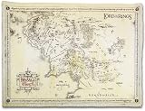 The Lord Of The Rings - Parchment Map Art Print: (Size: 34'' x 22'')