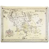 The Lord Of The Rings - Map Of Middle Earth - Parchment Poster / Art Print: (Size: 26'' x 20'')