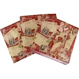 Pack of 20 Decorated Disposable Paper Luncheon Napkins