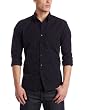Kenneth Cole Mens Satin Stripe Woven Dress Shirt