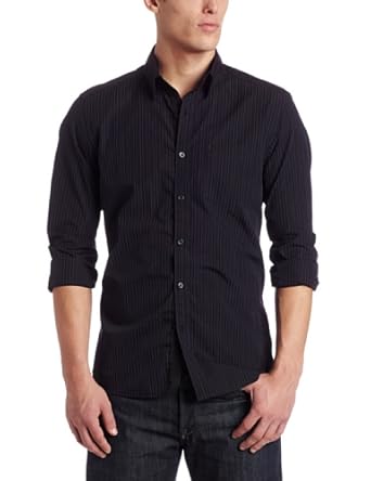 Kenneth Cole Men's Satin Stripe Woven Dress Shirt Kenneth Cole Men's Satin Stripe Woven Dress Shirt