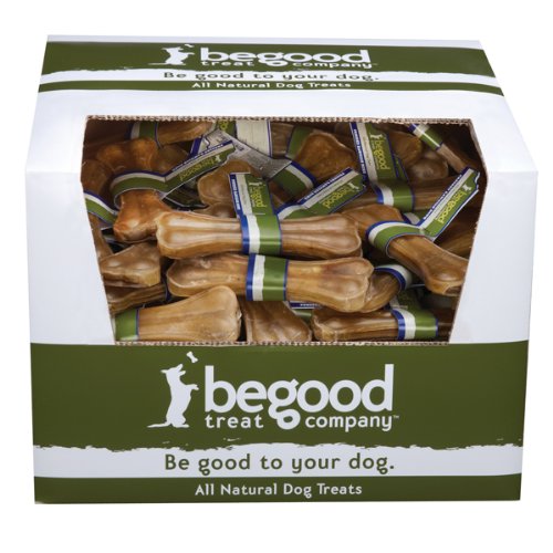 More image Be Good Treat Company Rawhide Dog Premium Pressed Bones Bulk Box, 200-Pack