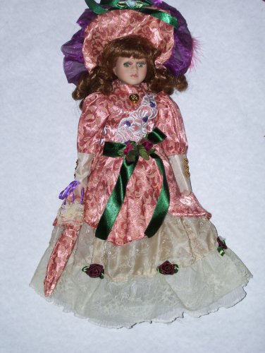 Porcelain Doll-Peach Dress