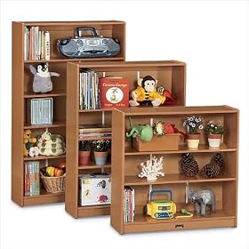 Jonti-Craft 0961JC008 48 Bookcase, Red Banding