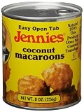Jennie's Macaroon Coconut Dairy And Gluten Free, 8-Ounce Units (Pack of 6)