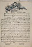 WRITING DESK SONG MUSIC SCORE SHEET PIANO PRINT 1845