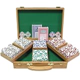 300 Chip 11.5g HIGH ROLLER Set w/Genuine Oak Case