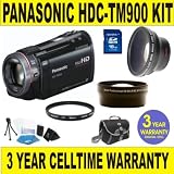 516vsItXo%2BL. SL160  BRAND NEW PANASONIC HDC TM900 CAMCORDER w/ .45X SUPER WIDE ANGLE LENS + 2X TELEPHOTO LENS + 16GB MEMORY CARD + 3 YEAR CELLTIME WARRANTY