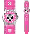 Oakland Raiders NFL Girls "Future Star Series" Watch (Pink)