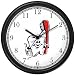 Tooth and Tooth Brush or Toothbrush Dentist Wall Clock by WatchBuddy Timepieces (Slate Blue Frame)