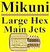 Genuine Mikuni 4/042 Hex Main Jet Fuel Jets Carb Carby Carburetor Mukuni Gas Principal Carburateur Gicleurs Gicleur