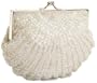 La Regale Beaded Shell Clutch