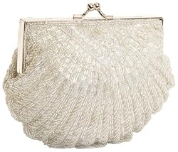 La Regale Beaded Shell Clutch