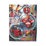 Skyress, Griffon and Mystery Marble Red Bakugan Battle Brawlers Starter Pack Series 1 with 3 Metal Gate Cards