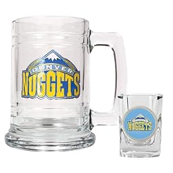 Denver Nuggets NBA Boilermaker Set - Primary Logo by Great American Products