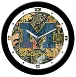 Michigan Wolverines Suntime Camo NCAA Wall Clock