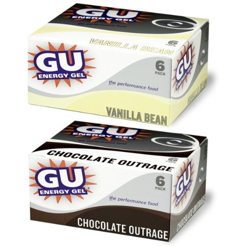 GU Energy Gel, Strawberry/Banana 6-Pack