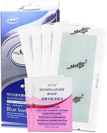 Hair Remover, Fiery Youth Wax Strips Body Leg Hand Arm Bikini Facial 8 Piece