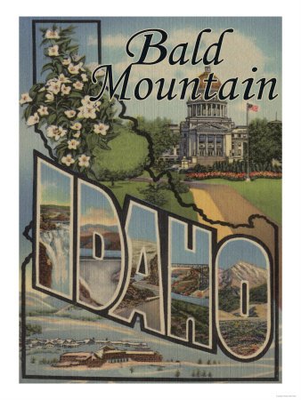 Bald Mountain, Idaho - Giclee Poster