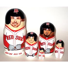 MLB Baseball Boston Red Sox or Any Team your choice Russian Nesting doll 5 pcs / 6 in * MLB.RedSox