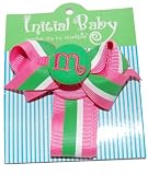 Mud Pie Initial Baby Initial Baby Personalized Pacifier Clip, Letter M