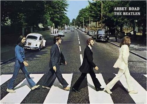 ロック『ビートルズ/THE BEATLES（Abbey Road/アビーロード）《GBM003》』ポスター
